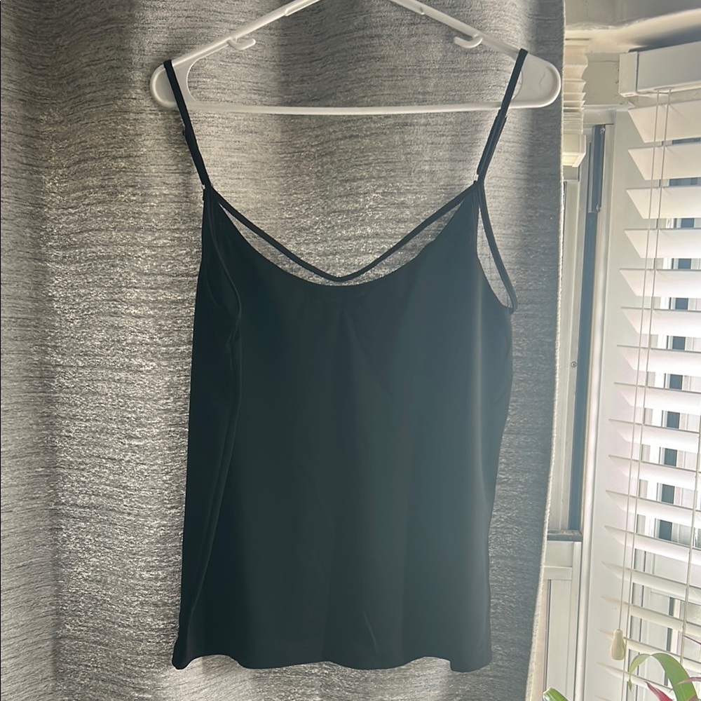 Sleek Black Sleeveless Camisole Top